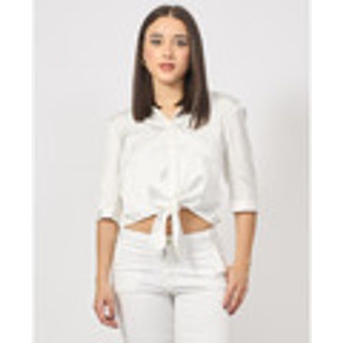 Camicia Camicia cropped con nodo in raso - Fracomina - Modalova