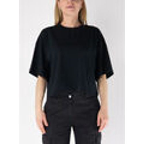 T-shirt & Polo T-SHIRT CROP A MANICA CORTA BOXY - Anis - Modalova