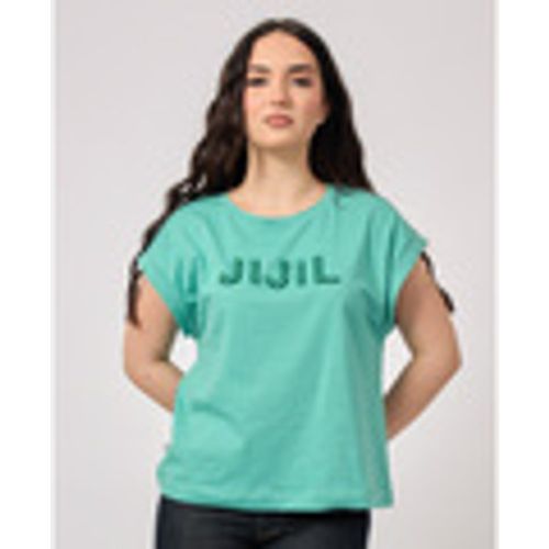 T-shirt & Polo T-shirt basic da donna a girocollo con logo - Jijil - Modalova