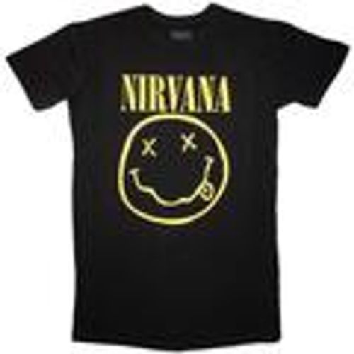 T-shirts a maniche lunghe Yellow Happy Face - Nirvana - Modalova
