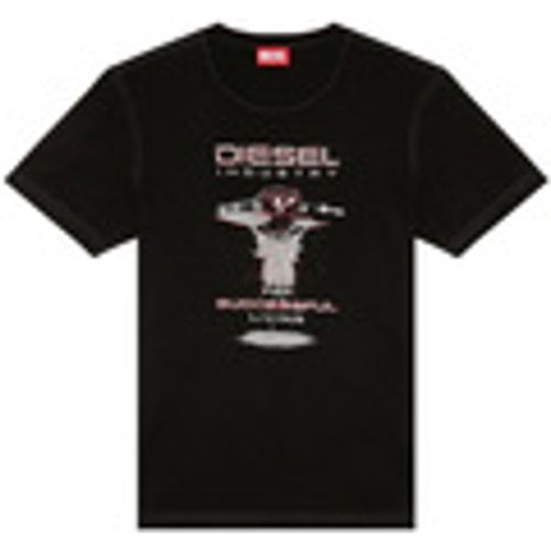 T-shirt & Polo T-Shirt nera con stampa - Diesel - Modalova
