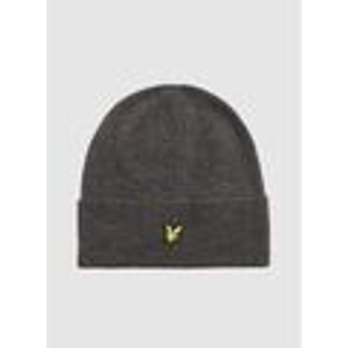 Berretto HE2314A LAMBSWOOL BLEND RIBBED-398 CHARCOAL MARL - Lyle & Scott - Modalova