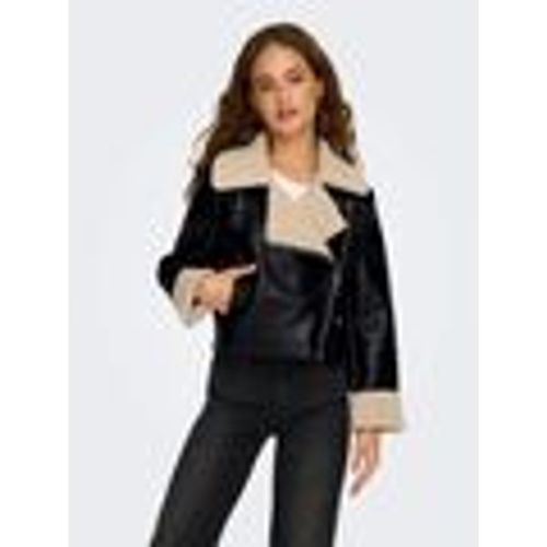 Giacca in pelle 15357492 DORA-BLACK/HUMUS - Only - Modalova