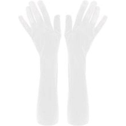 Satin-Handschuhe, weiß, 55 cm - buttinette - Modalova