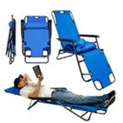 Liegestuhl Campingliege Gartenliege Sonnenliege Liege 178 cm +Auflage Strandliege - Amanka - Modalova
