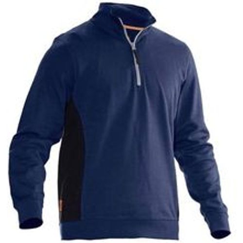 J5401-blau/-S Sweatshirt mit Kragen 1/2 zip Kleider-Größe: S - Jobman - Modalova