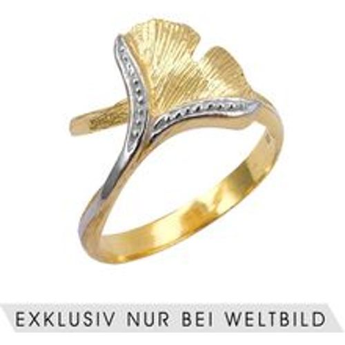 Ring "Ginkgo", aus 925er Silber, bicolor, vergoldet - Fashion24 DE - Modalova