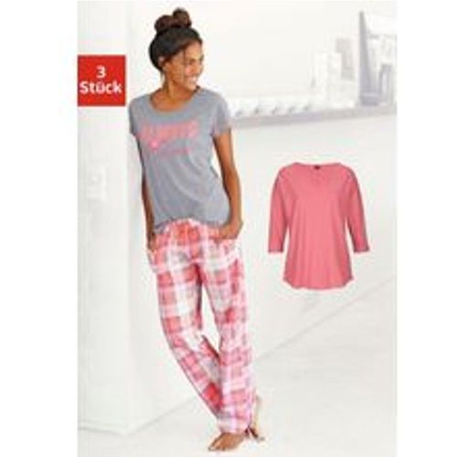 Große Größen: Pyjama, rosé+ meliert, Gr.40/42 - Arizona - Modalova