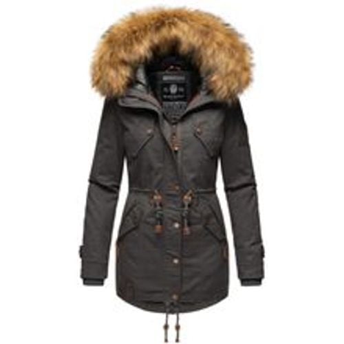 Damen Wintermantel stylischer Winterparka mit abnehmbarem Kunstfell Laviva Princess - Marikoo - Modalova