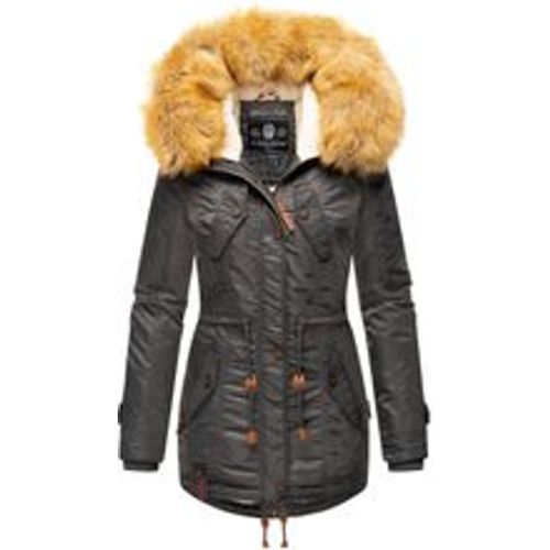 Damen Hochwertiger Wintermantel Winterparka mit großem Kunstfell La Viva - Navahoo - Modalova