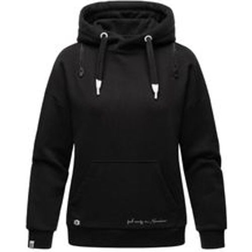 Damen Kuscheliger Kapuzensweatshirt Hoodie mit breiten Tunnelzugkordeln Zuckerbärchen - Navahoo - Modalova