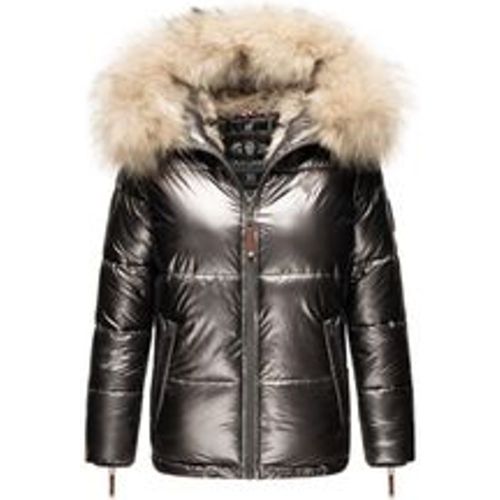 Damen Winterjacke Warm Gefütterte Steppjacke mit Kunstfellkapuze Tikunaa - Navahoo - Modalova