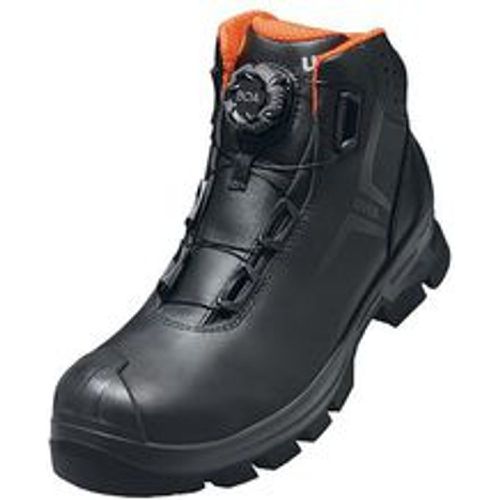 Macsole® Stiefel S3 schwarz, orange Weite 10 Gr. 46 - Schwarz - Uvex - Modalova