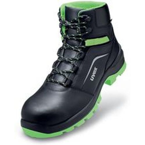 Xenova® Stiefel S2 schwarz, grün Weite 10 Gr. 46 - Schwarz - Uvex - Modalova