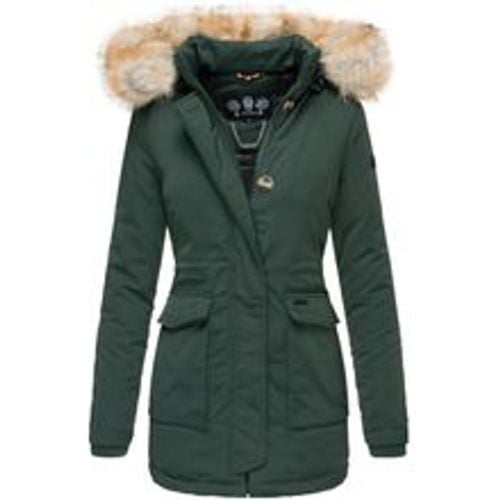 Damen Designer Wintermantel Parka mit edlem Fellimitat Schneeengel - Navahoo - Modalova