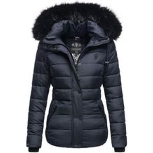 Damen Modische Winterjacke Steppjacke mit Kunstpelz Kapuze Zuckerbiene - Navahoo - Modalova