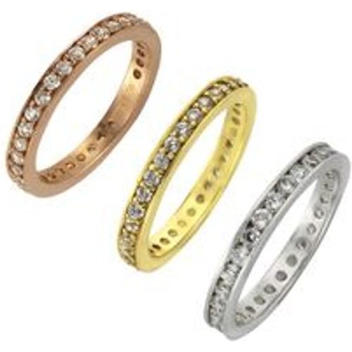 Zeeme Silber Ring 925/- Sterling Silber Zirkonia Glänzend (Farbe: , Größe: 052 (16,6)) - Fashion24 DE - Modalova