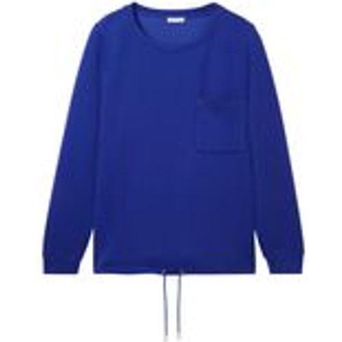 Große Größen: Sweatshirt mit Brusttasche und Kordelzug am Saum, royalblau, Gr.54 - Tom Tailor - Modalova