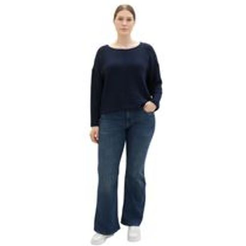 Große Größen: Bootcut Jeans in Used-Optik, blue Denim, Gr.46 - Tom Tailor - Modalova