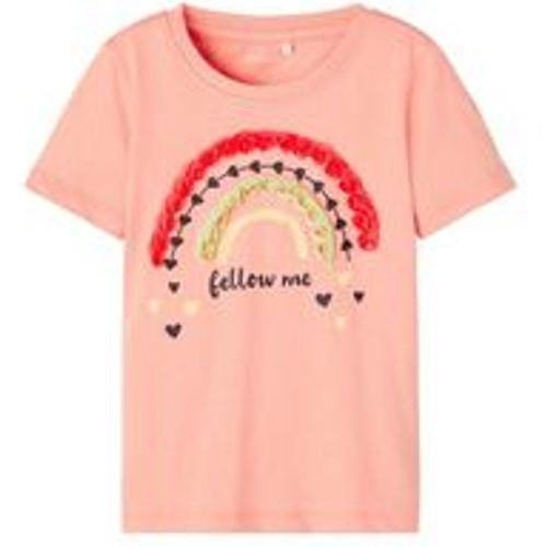 T-Shirt NMFFLORENCE RAINBOW in apricot blush, Gr.92 - name it - Modalova
