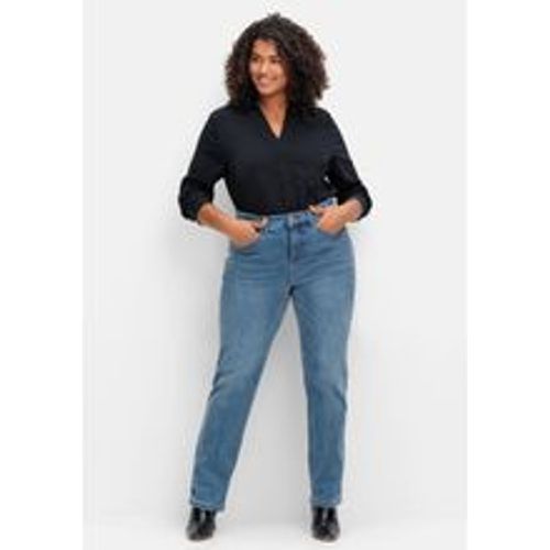 Große Größen: Gerade Stretch-Jeans mit Bodyforming-Effekt, blue Denim, Gr.92 - sheego - Modalova