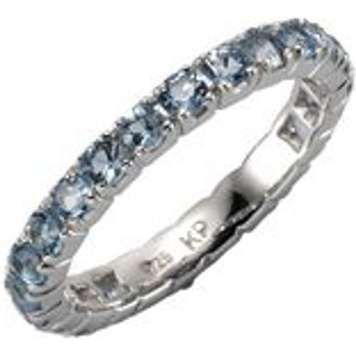 Zeeme Gemstones Ring 925/- Sterling Silber Blautopas beh. blau Glänzend (Größe: 052 (16,6)) - Fashion24 DE - Modalova