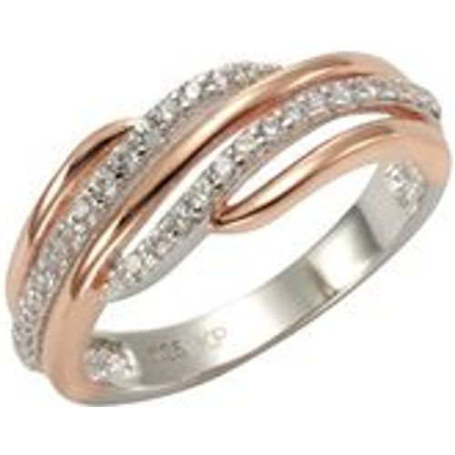 Zeeme Silber Ring 925/- Sterling Silber Zirkonia weiß Glänzend (Größe: 052 (16,6)) - Fashion24 DE - Modalova