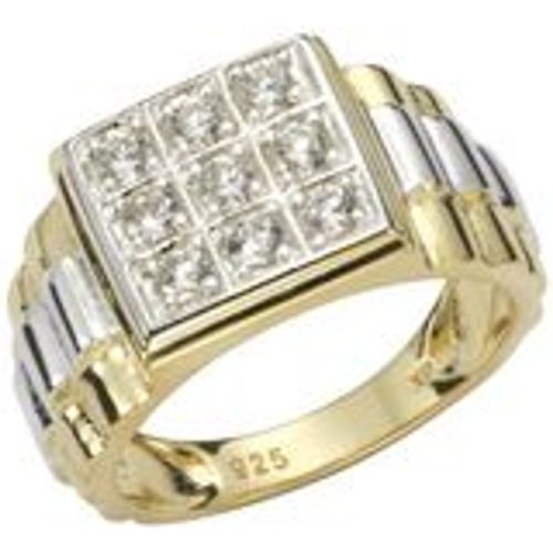 F Ring 925/- Sterling Silber Zirkonia weiß Glänzend (Größe: 019 (60,0)) - Fashion24 DE - Modalova