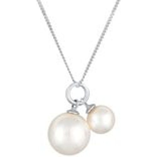 Halskette Synthetische Perle Rund Klassik 925 Silber (Farbe: , Größe: 45 cm) - NENALINA - Modalova
