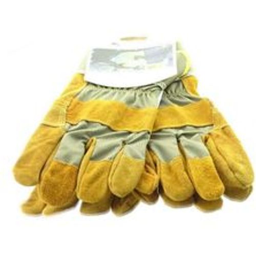 Garten - Handschuhe Fleece Ockergelb Größe 10/XL - Leder & Stoff - Blackfox - Modalova