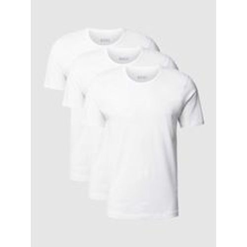 T-Shirt mit Label-Stitching im 3er-Pack Modell 'Classic' - Boss - Modalova