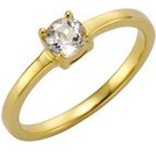 Zeeme Gemstones Ring 925/- Sterling Silber Weißtopas weiß Glänzend (Größe: 052 (16,6)) - Fashion24 DE - Modalova