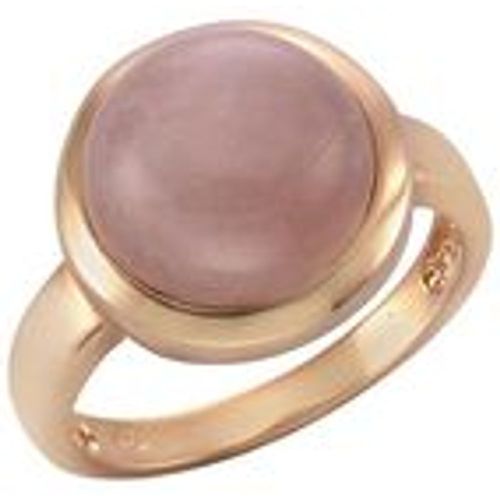 Zeeme Gemstones Ring 925/- Sterling Silber Rosenquarz rotvergoldet (Größe: 052 (16,6)) - Fashion24 DE - Modalova