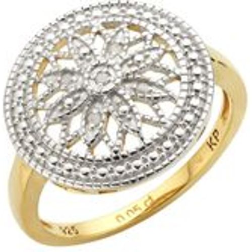 Ring 925 Silber vergoldet Diamant 0,05ct - Diamonds by Ellen K. - Modalova