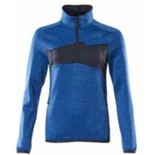 ACCELERATE Fleecepullover mit kurzem Reißverschluss, Damenpassform 18053 Gr. XS azurblau/schwarzblau - Mascot - Modalova