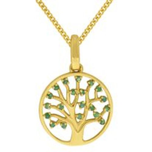 Fascination by Ellen K. Halskette Gold 375 Lebensbaum mit Smaragd - Diamonds by Ellen K. - Modalova