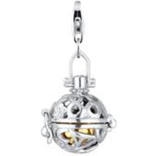 Charm Klangkugel Ornament Zirkonia 925 Sterling Silber (Farbe: Silber) - NENALINA - Modalova