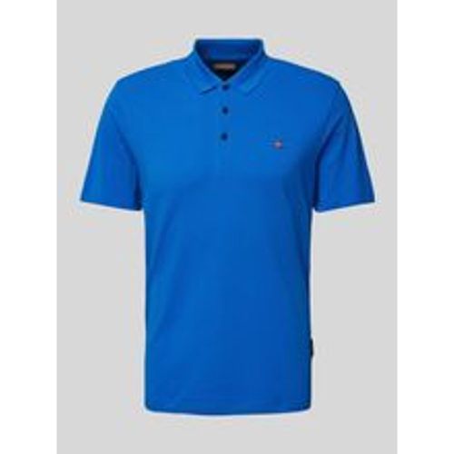 Slim Fit Poloshirt mit Logo-Stitching Modell 'EALIS' - Napapijri - Modalova