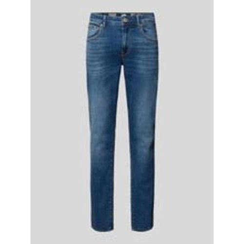 Slim Fit Jeans im 5-Pocket-Design - Petrol - Modalova