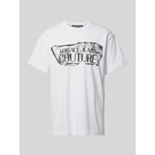 T-Shirt mit Label-Print - Versace Jeans Couture - Modalova