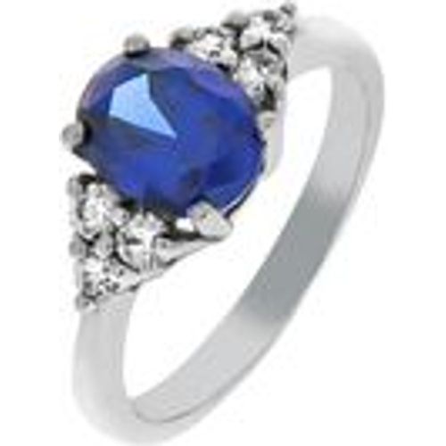 V Ring 925/- Sterling Silber Zirkonia blau Glänzend (Größe: 056 (17,8)) - Fashion24 DE - Modalova