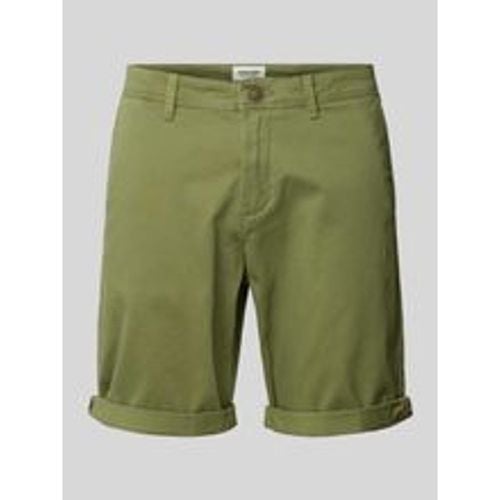 Regular Fit Bermudas in unifarbenem Design Modell 'BOWIE' - jack & jones - Modalova