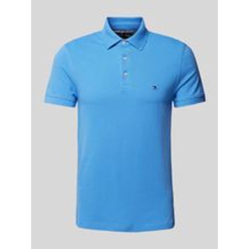 Slim Fit Poloshirt mit Label-Stitching - Tommy Hilfiger - Modalova