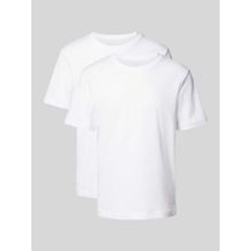 T-Shirt im unifarbenen Design im 2er-Pack - Tom Tailor - Modalova