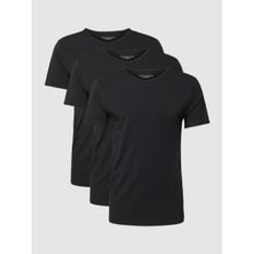 T-Shirt mit abgerundetem V-Ausschnitt im 3er-Pack - Tommy Hilfiger - Modalova