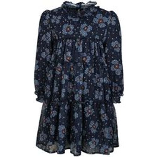 Langarm-Kleid WINTER FLOWER in marineblau, Gr.122 - Mayoral - Modalova