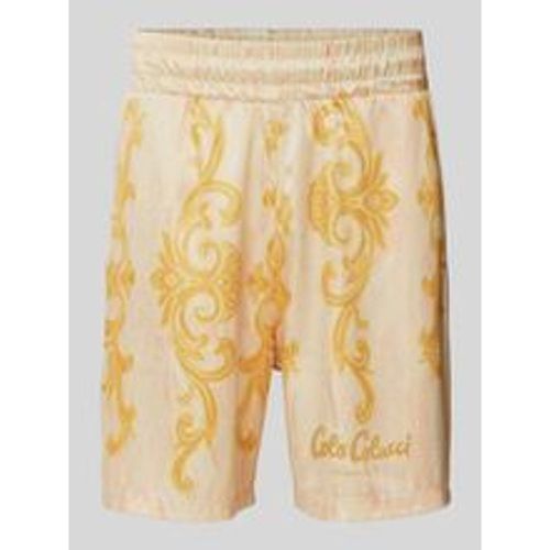 Regular Fit Sweatshorts mit Allover-Muster - carlo colucci - Modalova