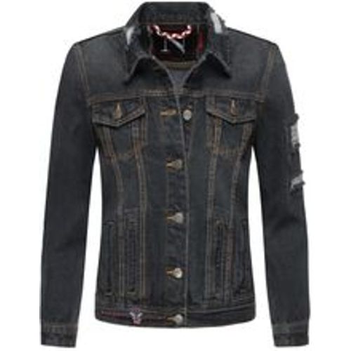 Damen Jacke Übergangsjacke Jeans Frühling Destroyed Jeansjacke Pamuyaa - Navahoo - Modalova