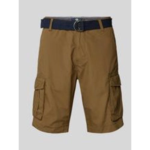 Regular Fit Cargoshorts mit Gürtel - Petrol - Modalova