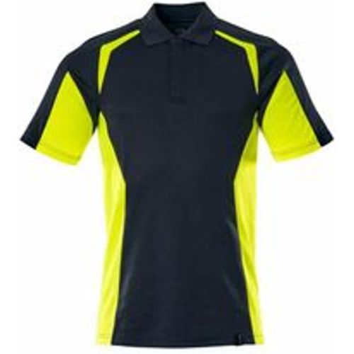 Polo-Shirt, moderne Passform Polo-shirt Gr. s, schwarzblau/hi-vis gelb - Mascot - Modalova